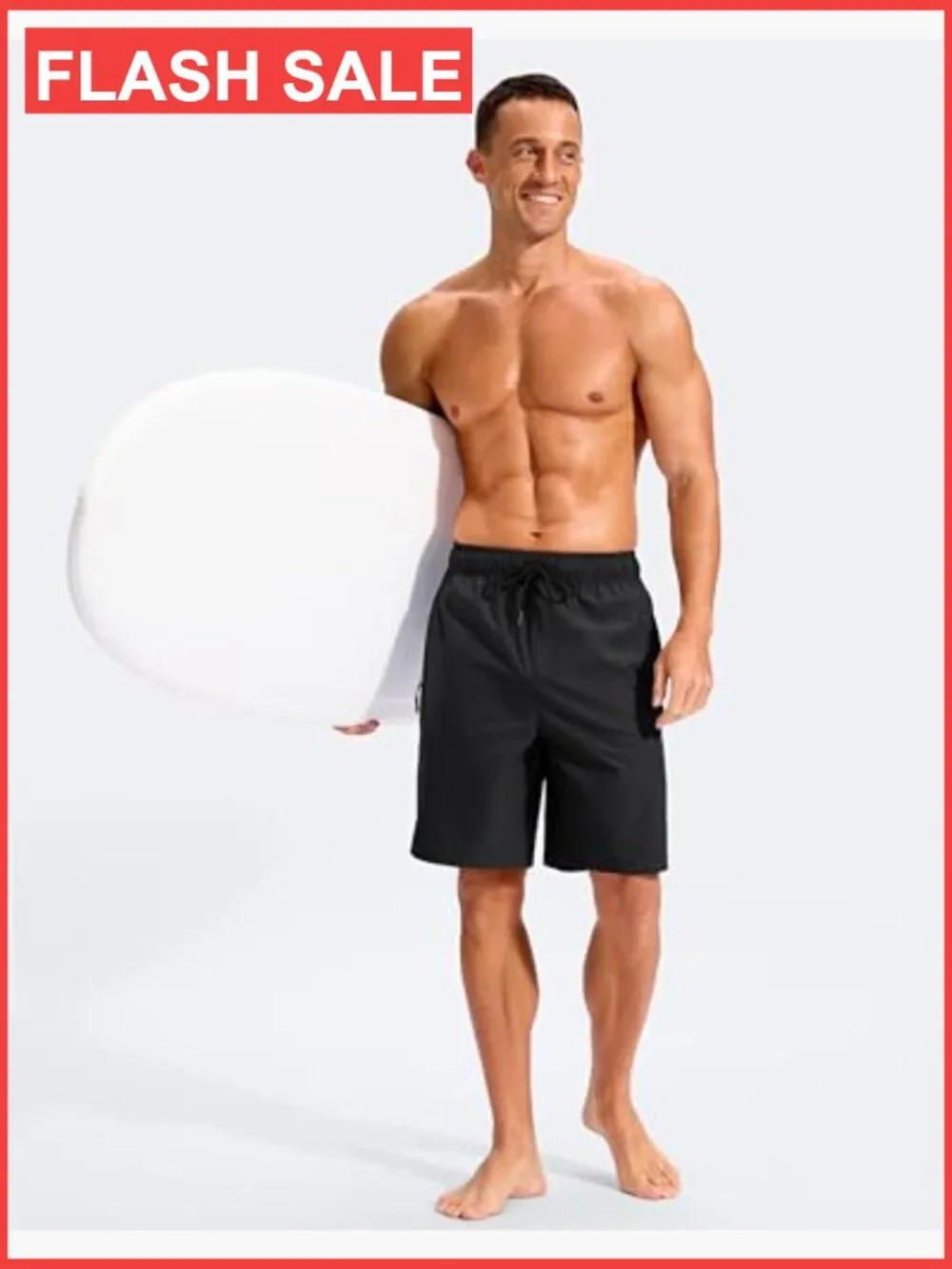 Men's Quick Dry Board Shorts with Zip Pockets UPF 50
